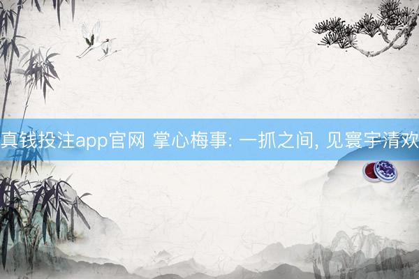 真钱投注app官网 掌心梅事: 一抓之间, 见寰宇清欢