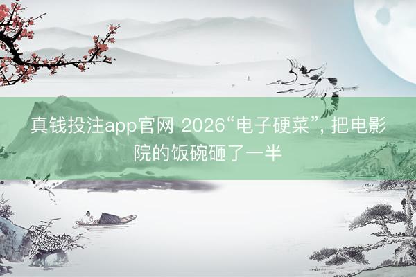 真钱投注app官网 2026“电子硬菜”, 把电影院的饭碗砸了一半