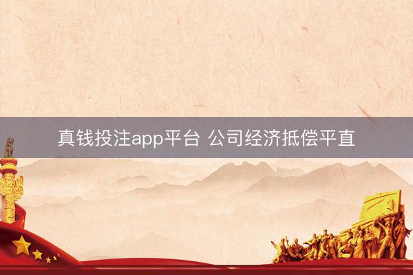 真钱投注app平台 公司经济抵偿平直