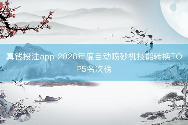 真钱投注app 2026年度自动喷砂机技能转换TOP5名次榜