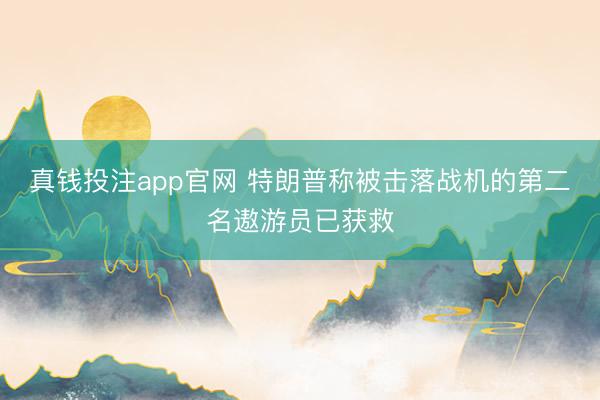 真钱投注app官网 特朗普称被击落战机的第二名遨游员已获救